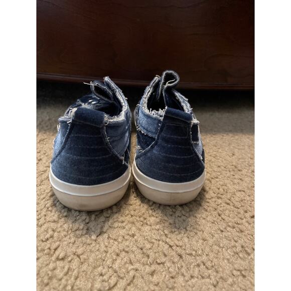 Women's Corkys blue velvet slip on shoes size 6 - Picture 4 of 6